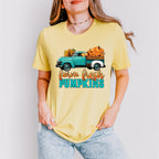 Farm Fresh Pumpkins Truck - Fall Unisex Crewneck T-Shirt Sweatshirt Hoodie