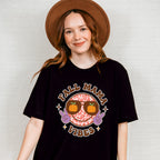 Fall Mama Vibes Glasses Smiley - Fall Unisex Crewneck T-Shirt Sweatshirt Hoodie