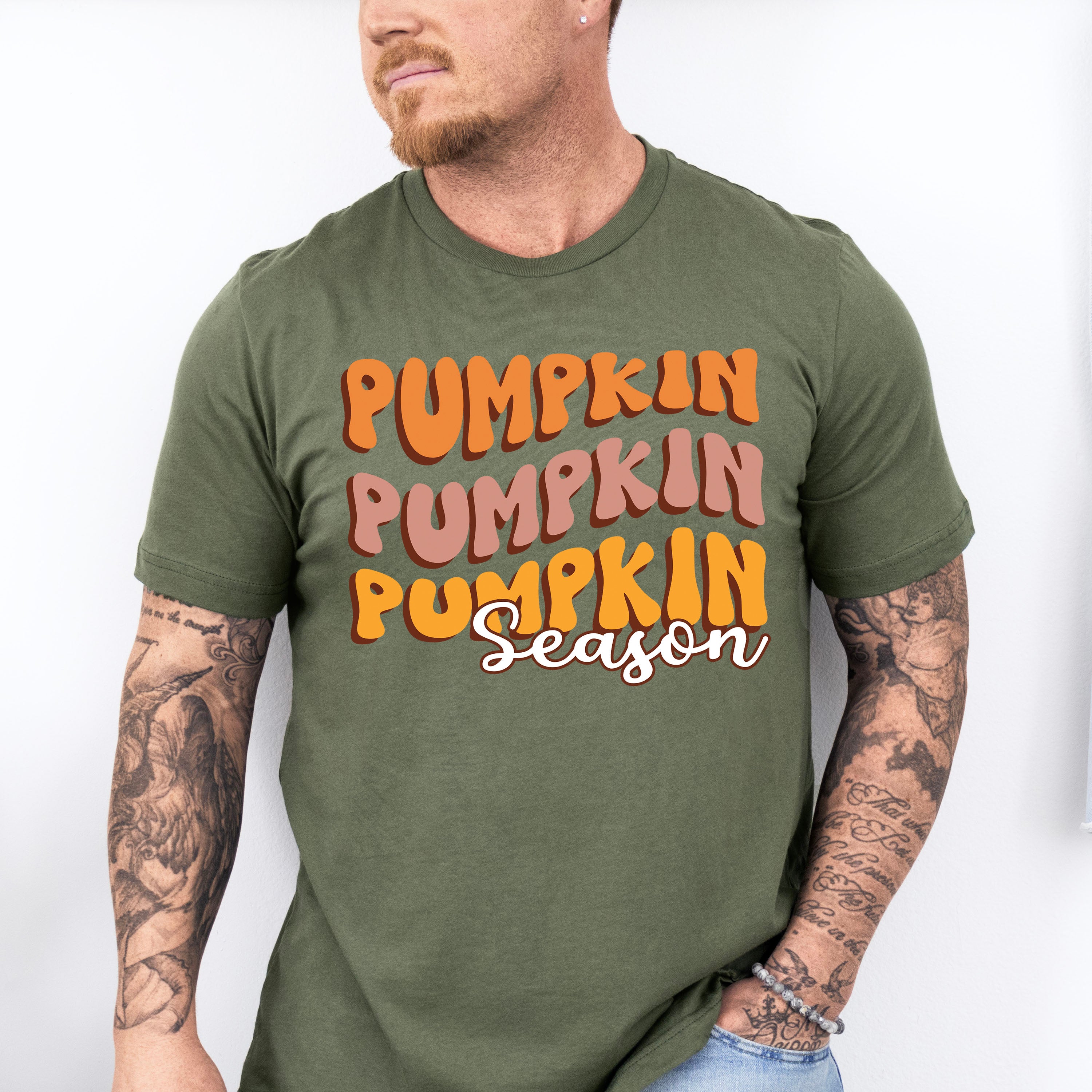 Pumpkin Season Orange Design - Fall Unisex Crewneck T-Shirt Sweatshirt Hoodie