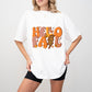 Hello Fall Peace Sign - Fall Unisex Crewneck T-Shirt Sweatshirt Hoodie