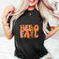 Hello Fall Peace Sign - Fall Unisex Crewneck T-Shirt Sweatshirt Hoodie