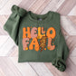 Hello Fall Peace Sign - Fall Unisex Crewneck T-Shirt Sweatshirt Hoodie