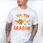 Tis The Season Pumpkin And Drink - Fall Unisex Crewneck T-Shirt Sweatshirt Hoodie