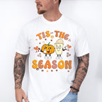 Tis The Season Pumpkin And Drink - Fall Unisex Crewneck T-Shirt Sweatshirt Hoodie