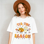 Tis The Season Pumpkin And Drink - Fall Unisex Crewneck T-Shirt Sweatshirt Hoodie