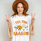 Tis The Season Pumpkin And Drink - Fall Unisex Crewneck T-Shirt Sweatshirt Hoodie