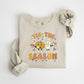 Tis The Season Pumpkin And Drink - Fall Unisex Crewneck T-Shirt Sweatshirt Hoodie