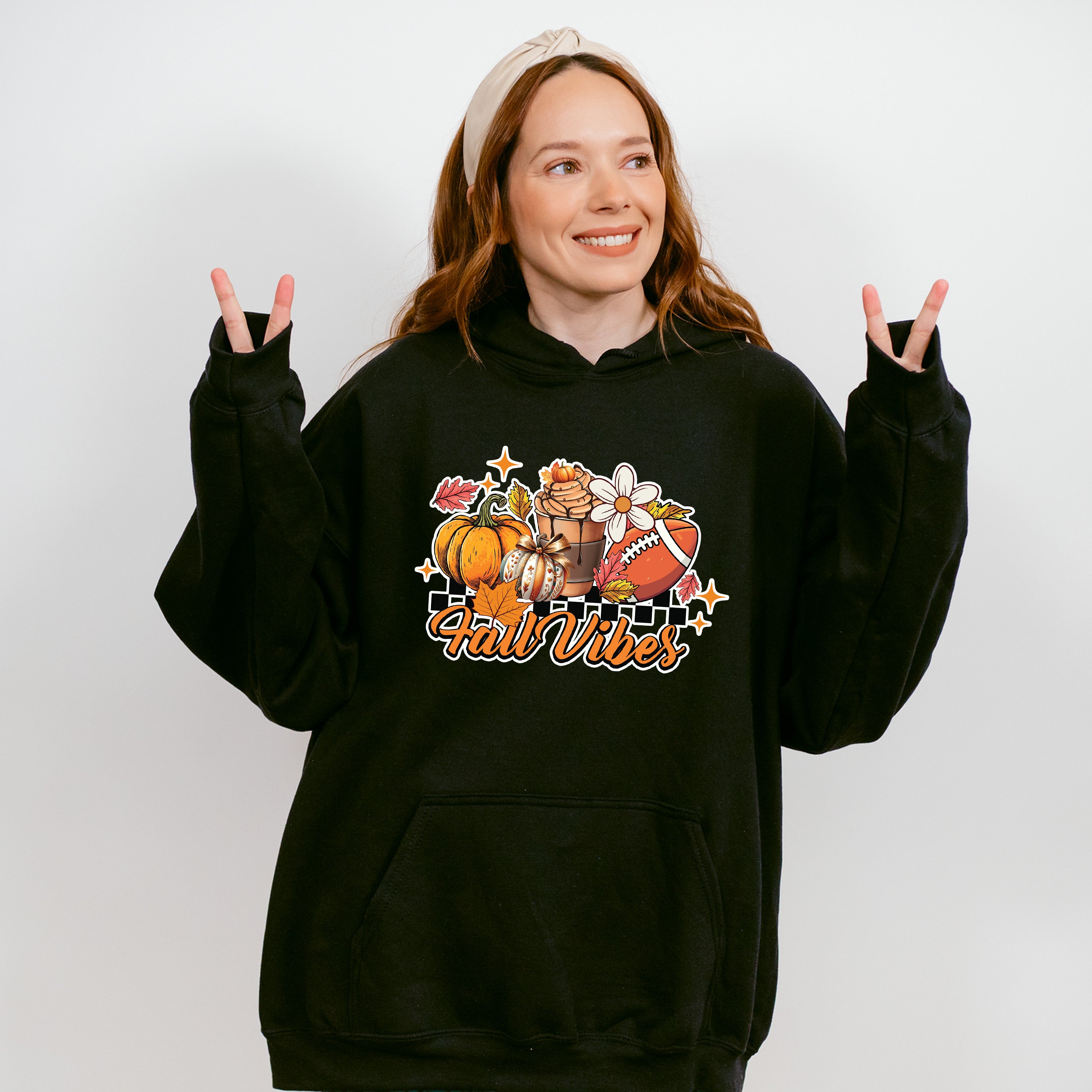 Fall Vibes Football Design - Fall Unisex Crewneck T-Shirt Sweatshirt Hoodie