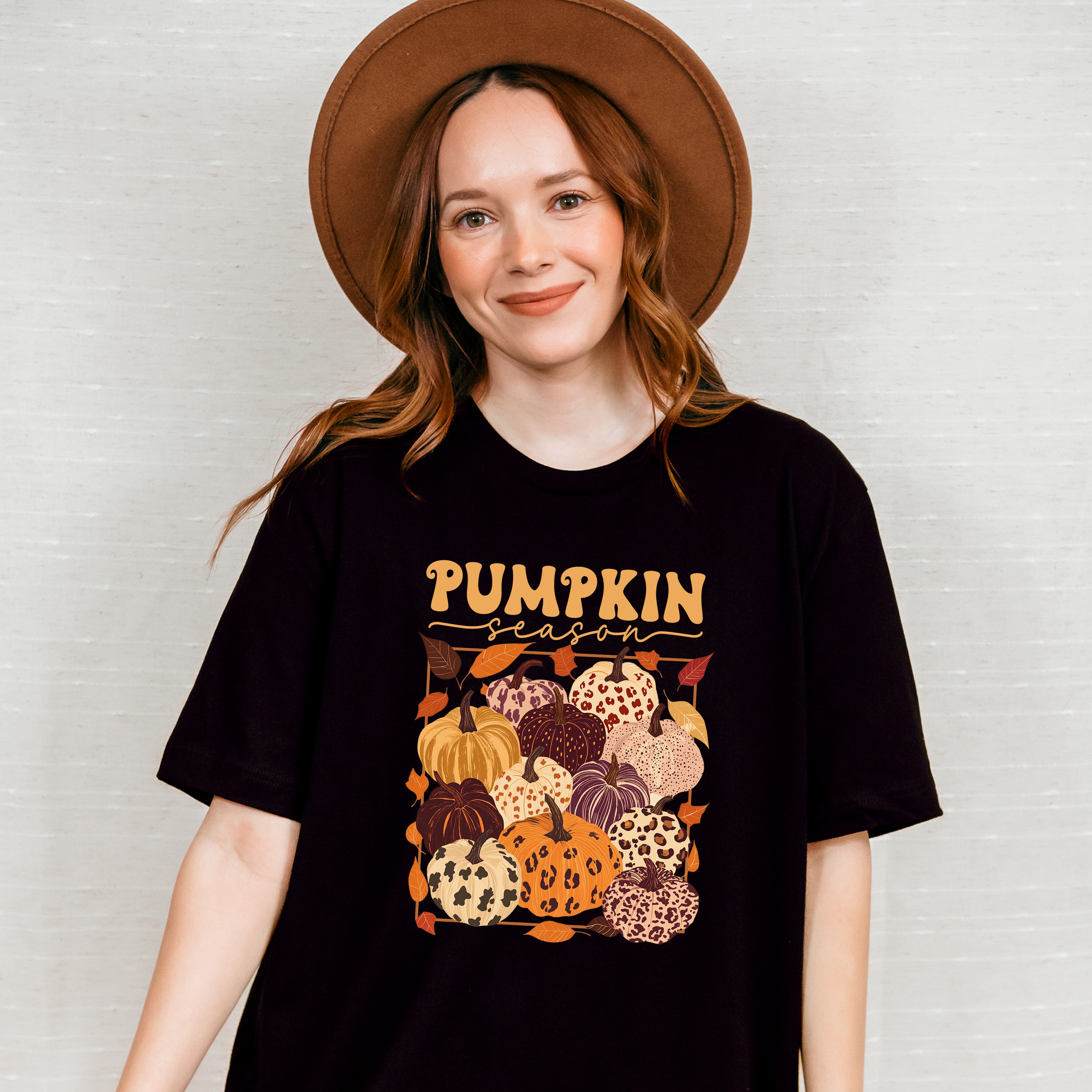 Pumpkin Season Colorful Pumpkins - Fall Unisex Crewneck T-Shirt Sweatshirt Hoodie