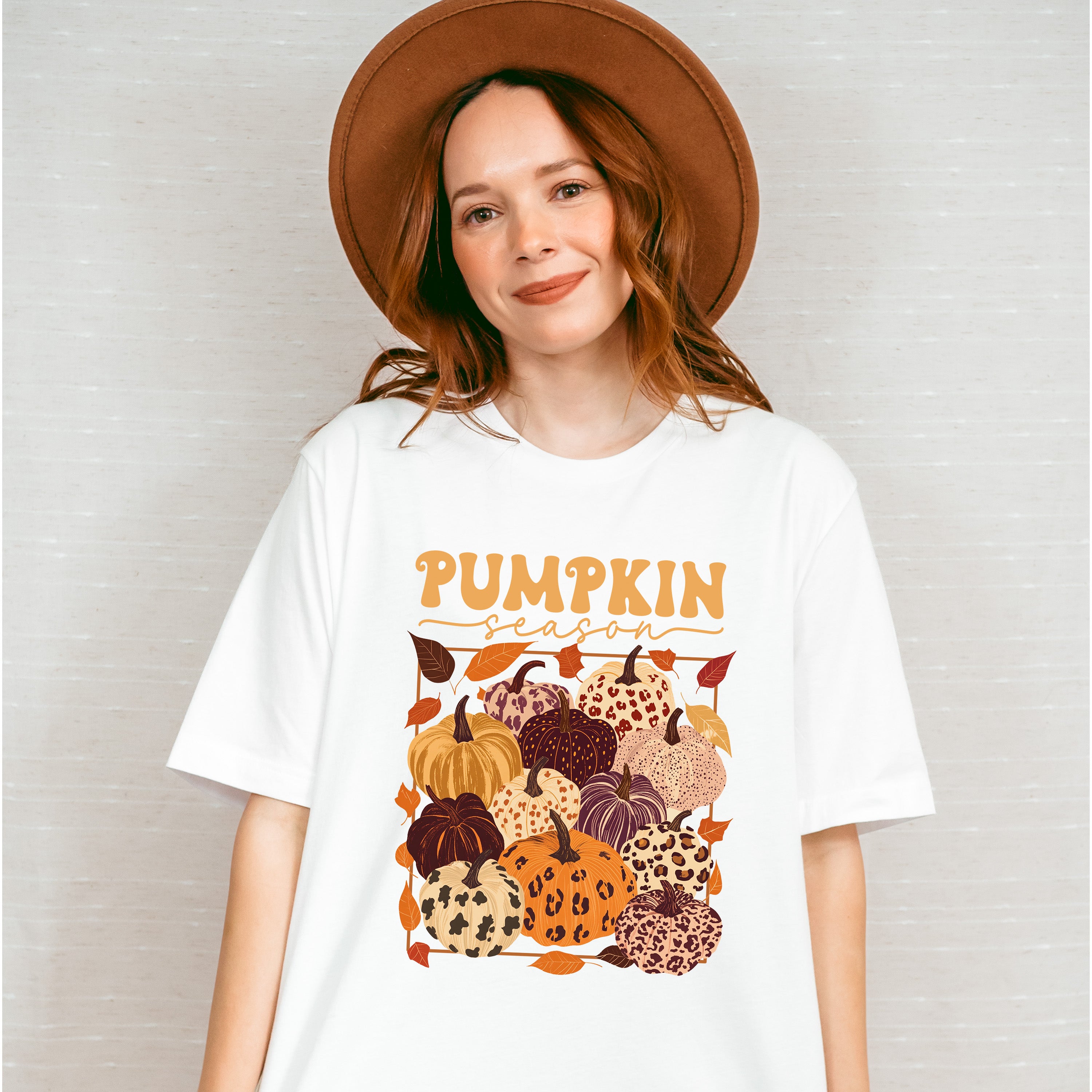 Pumpkin Season Colorful Pumpkins - Fall Unisex Crewneck T-Shirt Sweatshirt Hoodie