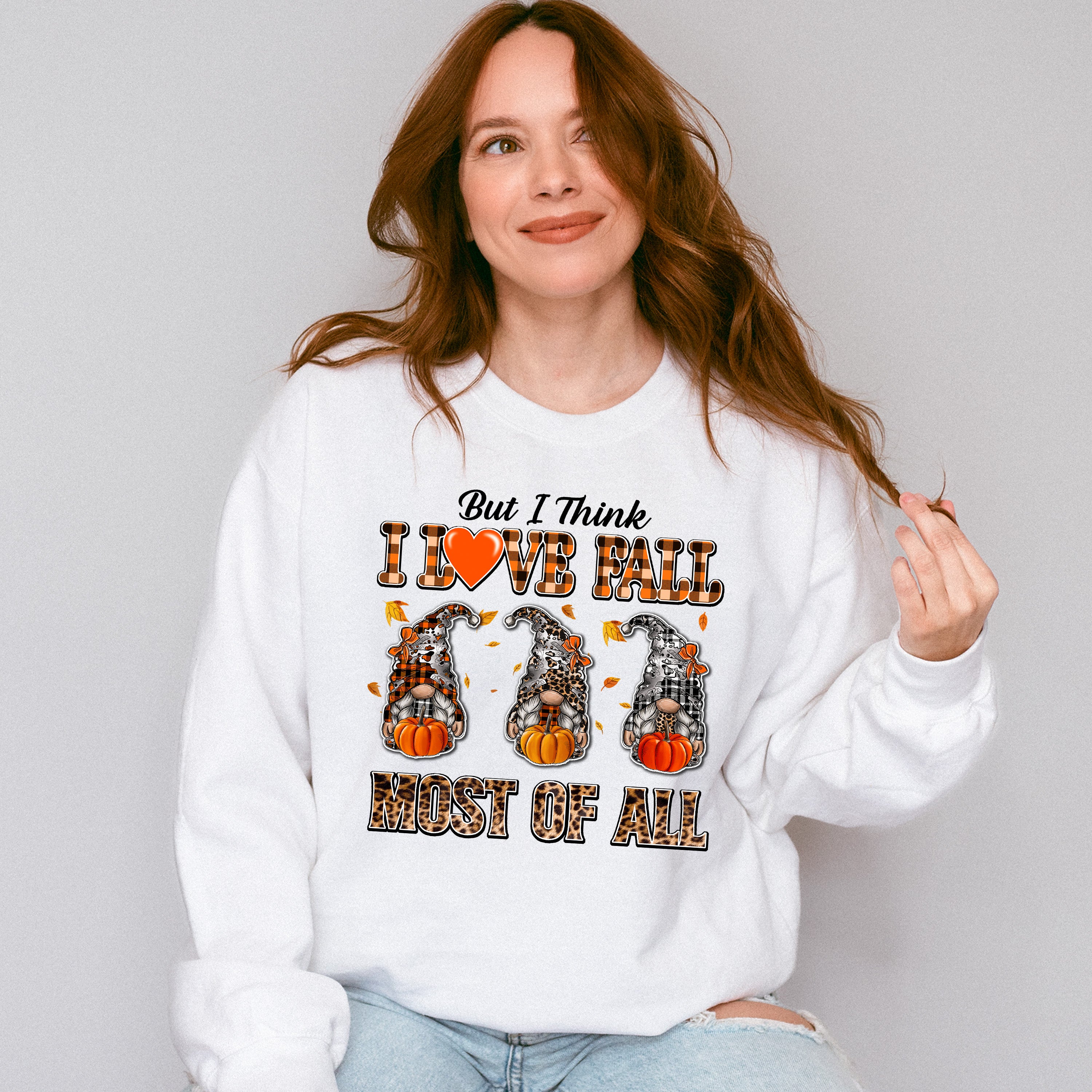 I Love Fall Most Of All - Fall Unisex Crewneck T-Shirt Sweatshirt Hoodie