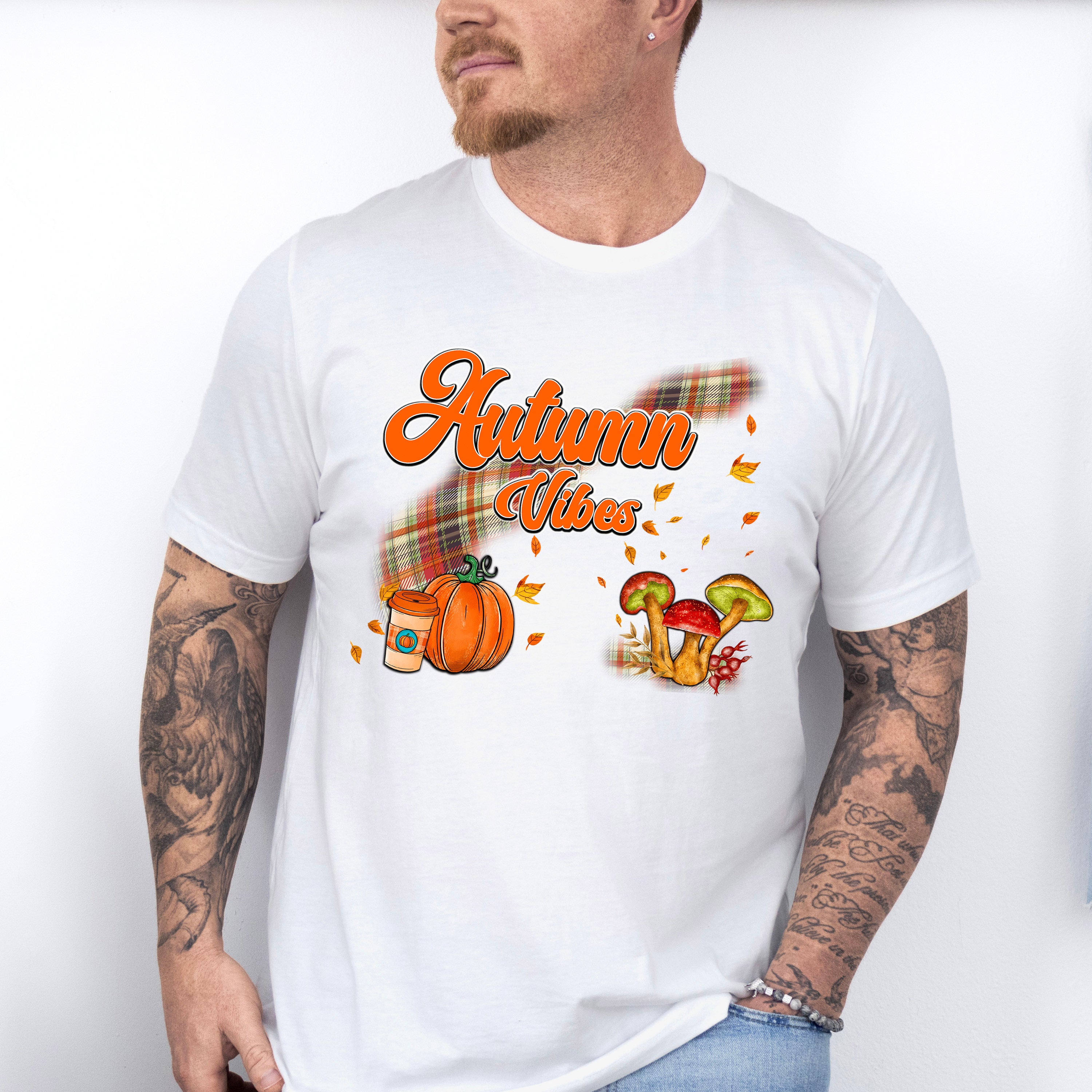 Autumn Vibes Mushrooms - Fall Unisex Crewneck T-Shirt Sweatshirt Hoodie