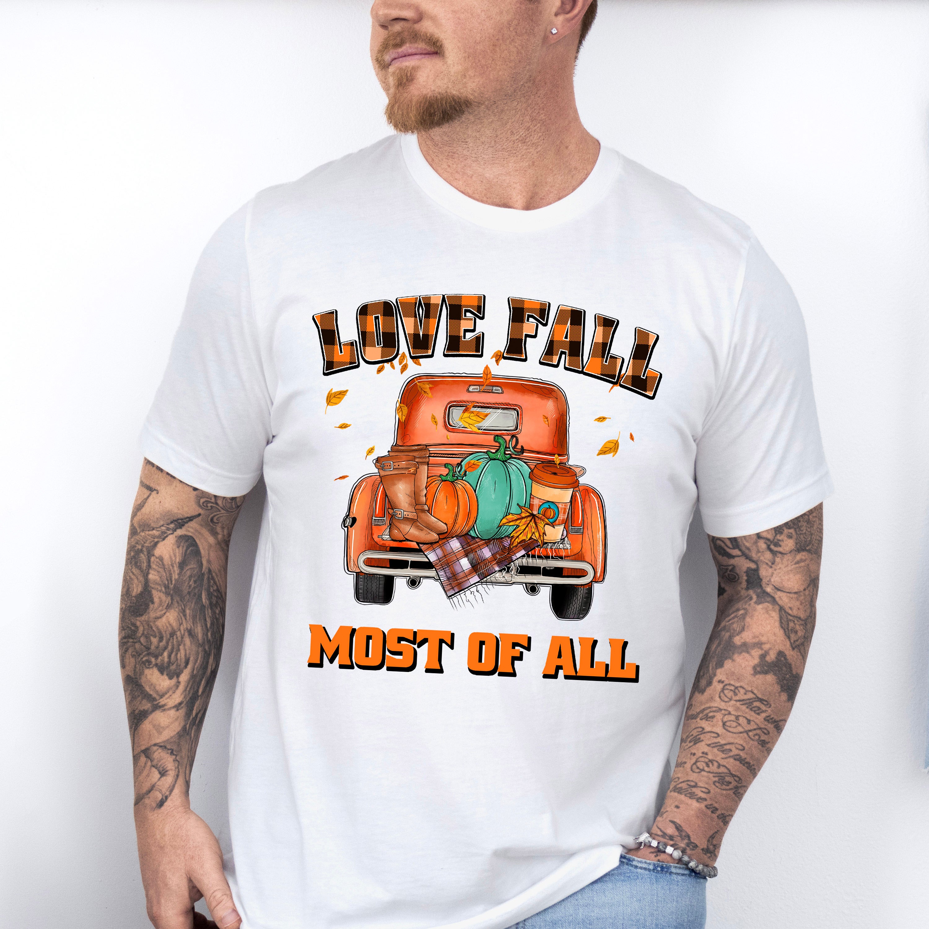 Love Fall Most Of All - Fall Unisex Crewneck T-Shirt Sweatshirt Hoodie