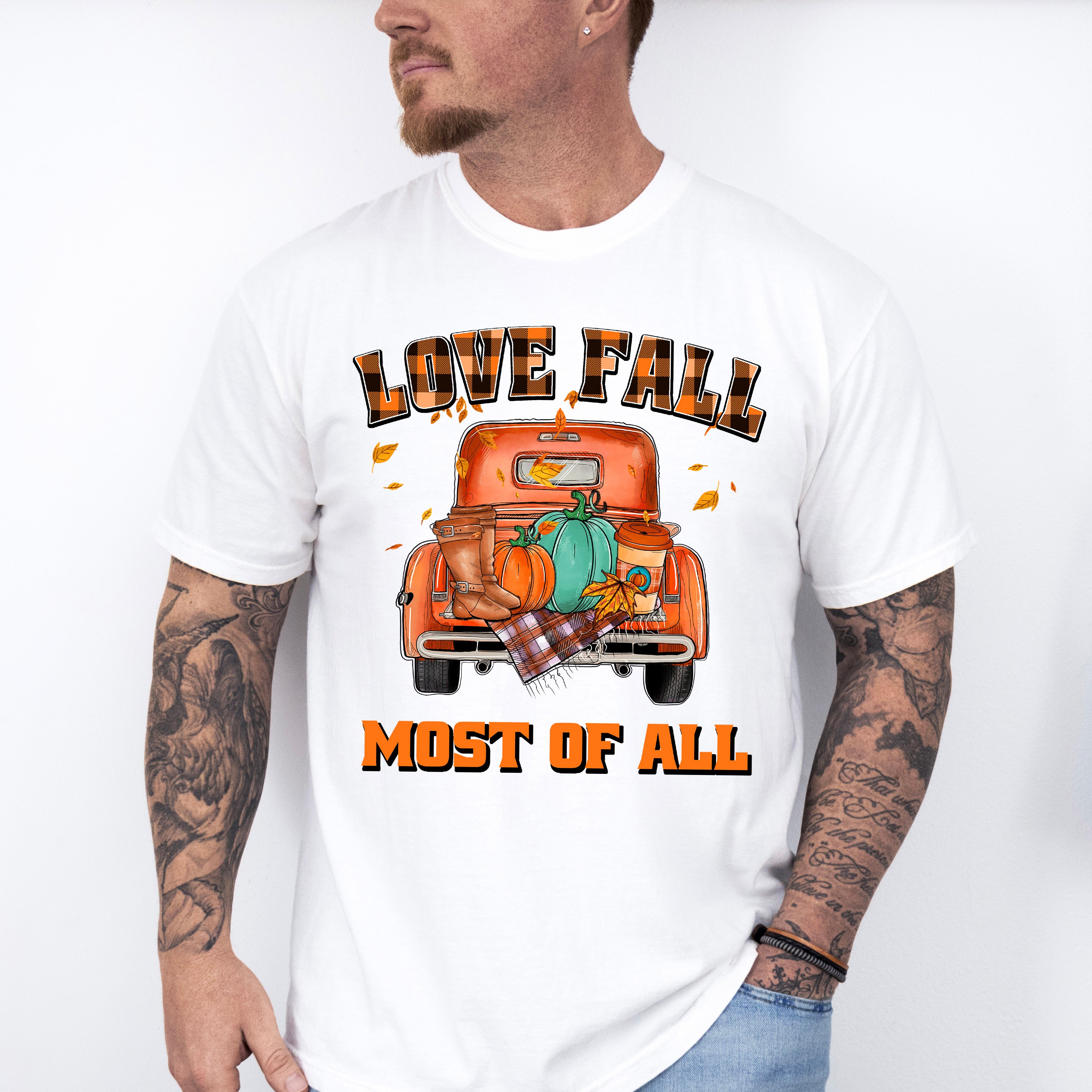 Love Fall Most Of All - Fall Unisex Crewneck T-Shirt Sweatshirt Hoodie