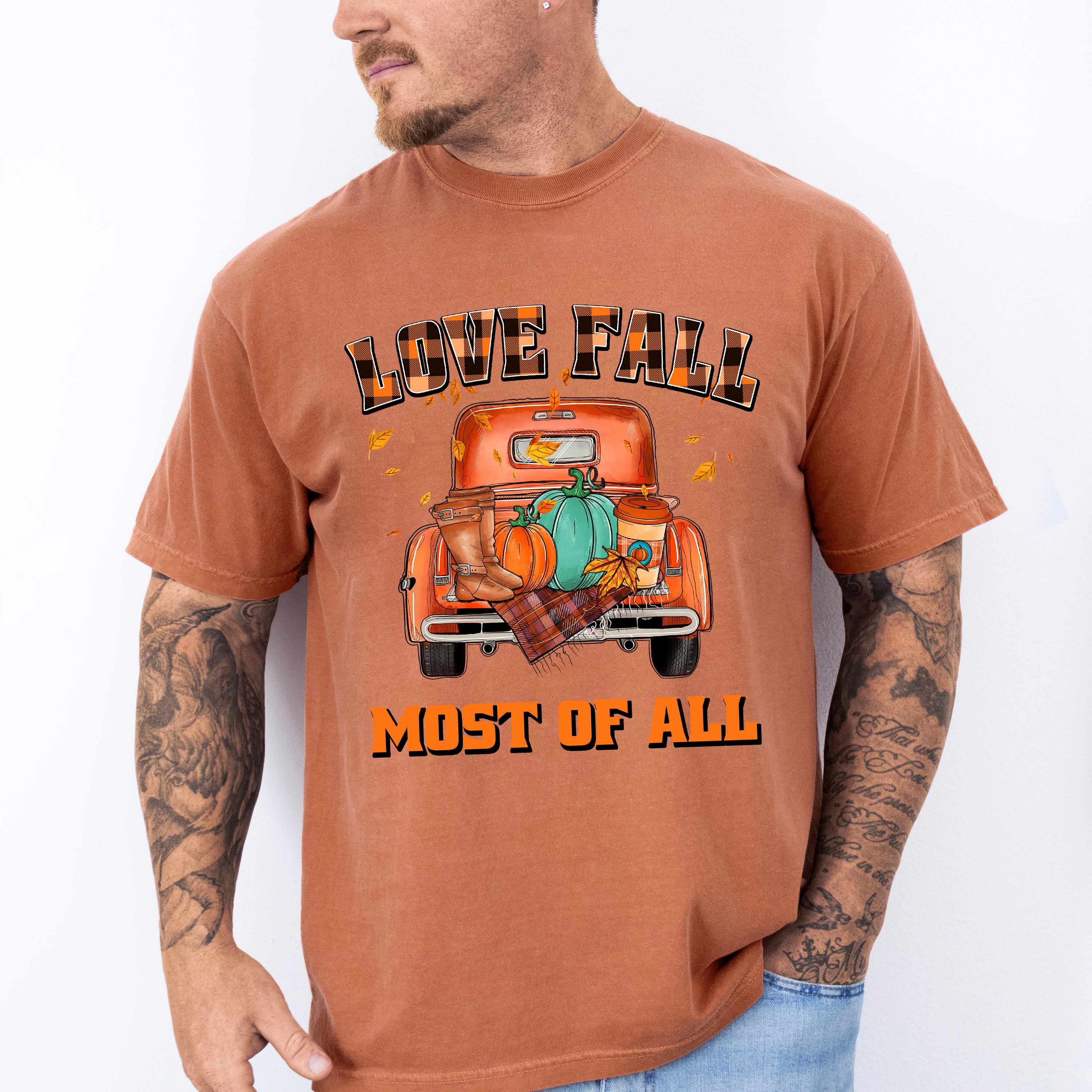 Love Fall Most Of All - Fall Unisex Crewneck T-Shirt Sweatshirt Hoodie