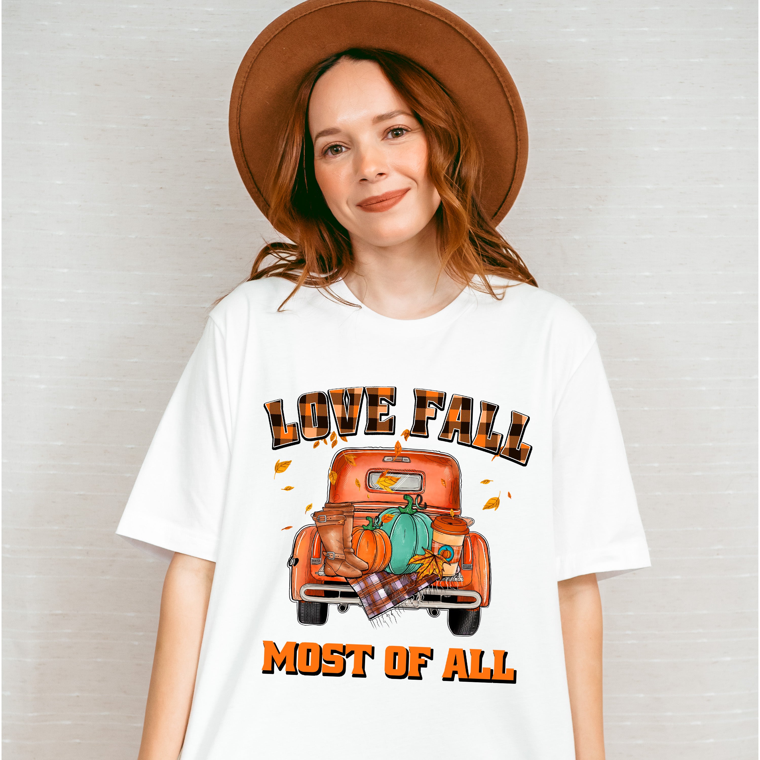 Love Fall Most Of All - Fall Unisex Crewneck T-Shirt Sweatshirt Hoodie