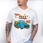 Happy Fall Y'all Truck - Fall Unisex Crewneck T-Shirt Sweatshirt Hoodie