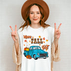 Happy Fall Y'all Truck - Fall Unisex Crewneck T-Shirt Sweatshirt Hoodie