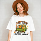 Autumn Harvest Blessing Green Truck - Fall Unisex Crewneck T-Shirt Sweatshirt Hoodie