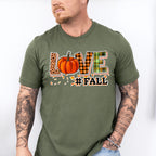 Love Fall Pumpkin Design - Fall Unisex Crewneck T-Shirt Sweatshirt Hoodie