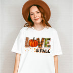 Love Fall Pumpkin Design - Fall Unisex Crewneck T-Shirt Sweatshirt Hoodie