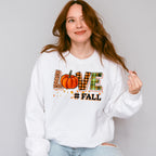 Love Fall Pumpkin Design - Fall Unisex Crewneck T-Shirt Sweatshirt Hoodie