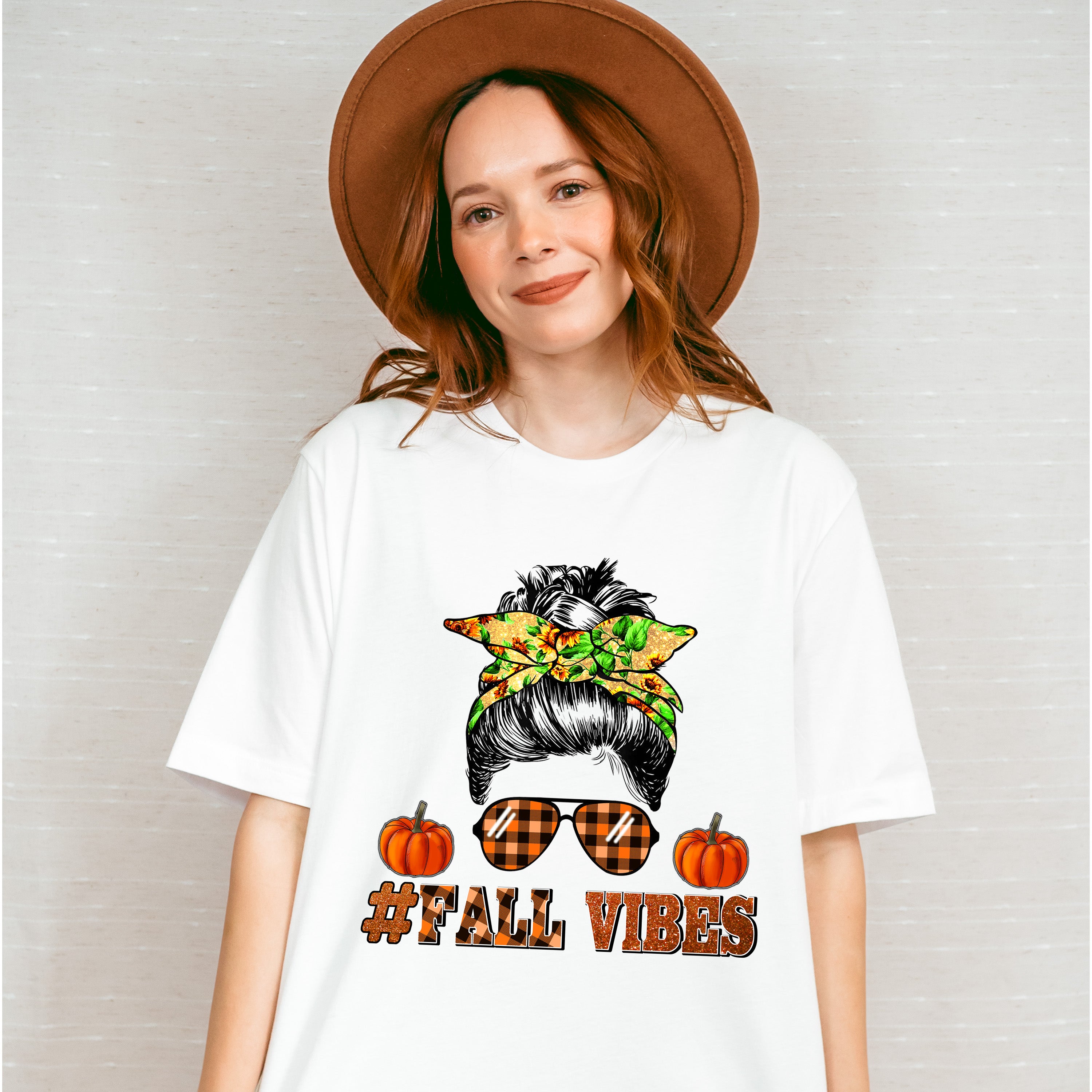 Fall Vibes Glasses - Fall Unisex Crewneck T-Shirt Sweatshirt Hoodie