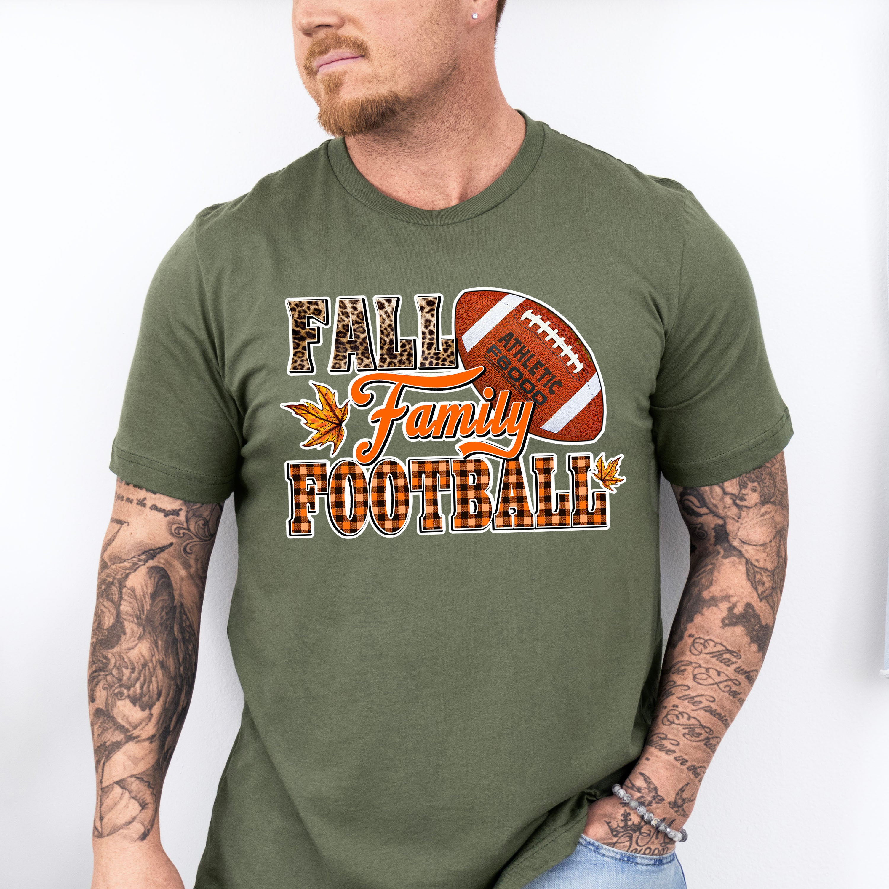 Fall Family Football Design - Fall Unisex Crewneck T-Shirt Sweatshirt Hoodie