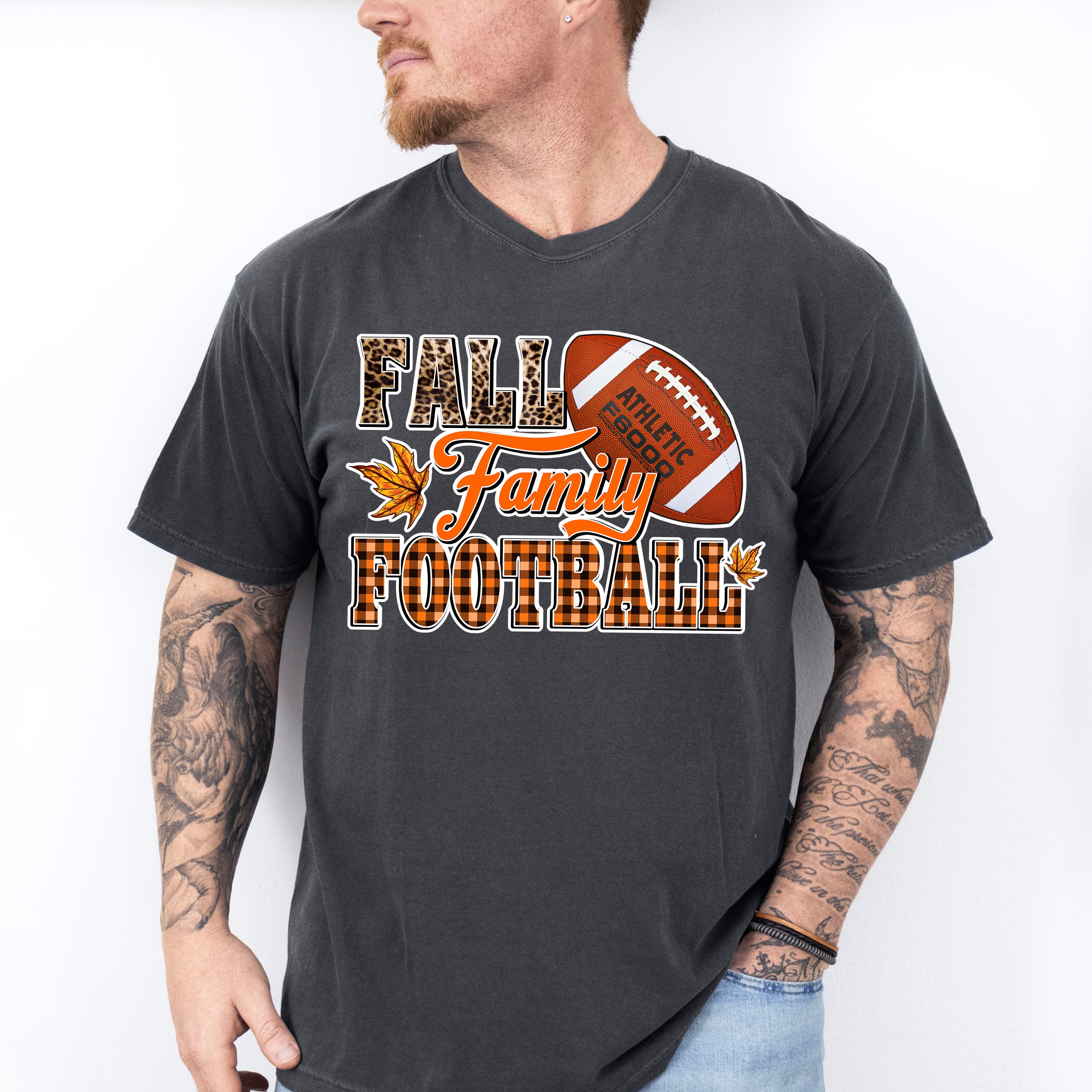 Fall Family Football Design - Fall Unisex Crewneck T-Shirt Sweatshirt Hoodie