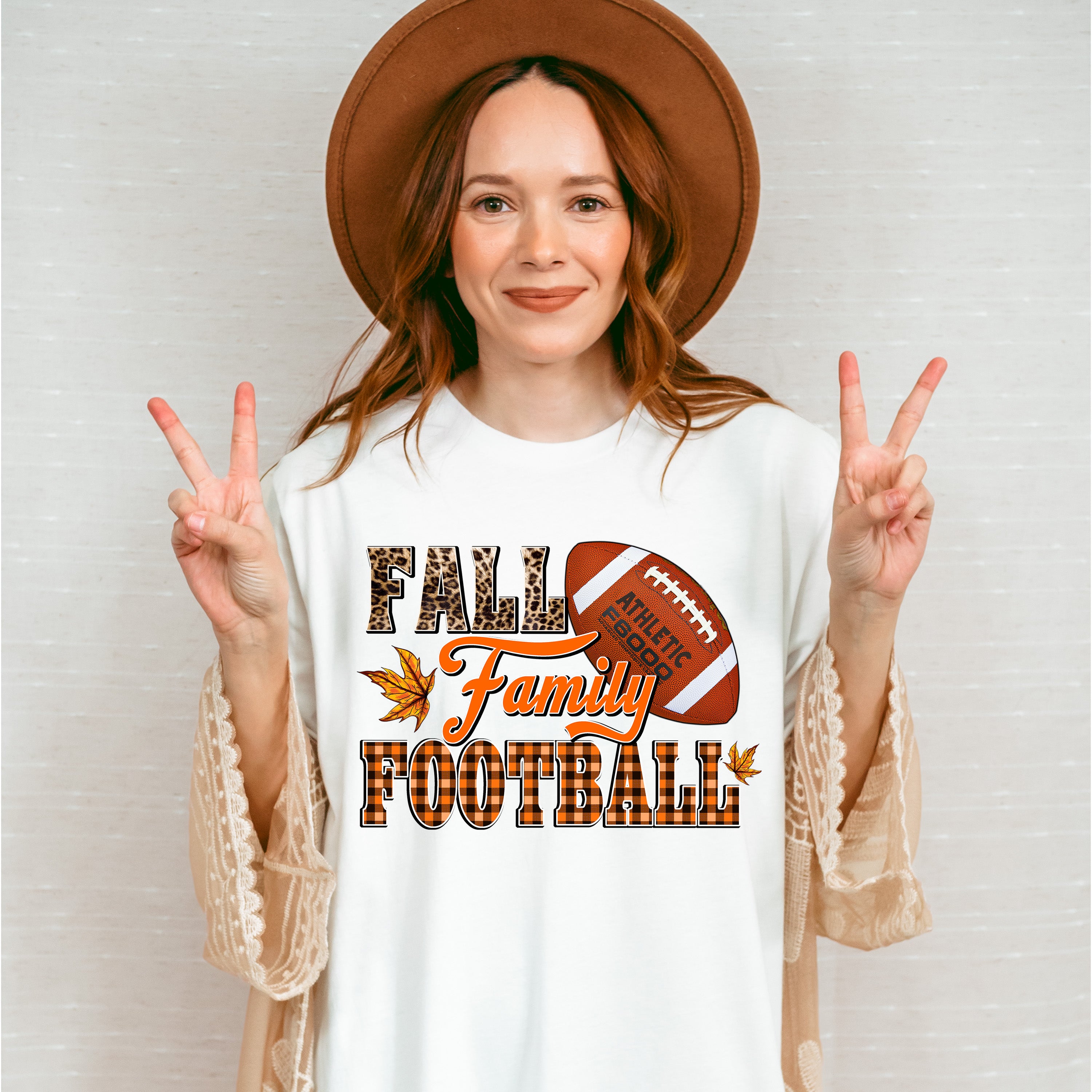 Fall Family Football Design - Fall Unisex Crewneck T-Shirt Sweatshirt Hoodie