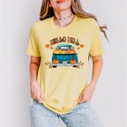 Hello Fall Blue Truck - Fall Unisex Crewneck T-Shirt Sweatshirt Hoodie