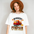 Biggest Pumpkin In The Patch - Fall Unisex Crewneck T-Shirt Sweatshirt Hoodie