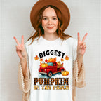 Biggest Pumpkin In The Patch - Fall Unisex Crewneck T-Shirt Sweatshirt Hoodie