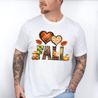 Fall Hearts Pine Cones - Fall Unisex Crewneck T-Shirt Sweatshirt Hoodie