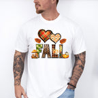 Fall Hearts Pine Cones - Fall Unisex Crewneck T-Shirt Sweatshirt Hoodie