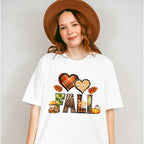 Fall Hearts Pine Cones - Fall Unisex Crewneck T-Shirt Sweatshirt Hoodie