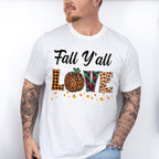 Fall Y'all Love Orange Leaves - Fall Unisex Crewneck T-Shirt Sweatshirt Hoodie