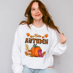 Hello Autumn Pink Boots - Fall Unisex Crewneck T-Shirt Sweatshirt Hoodie