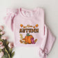 Hello Autumn Pink Boots - Fall Unisex Crewneck T-Shirt Sweatshirt Hoodie