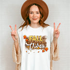 Fall Vibes Orange Leaves - Fall Unisex Crewneck T-Shirt Sweatshirt Hoodie