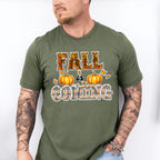 Fall Is Coming Tartan Design - Fall Unisex Crewneck T-Shirt Sweatshirt Hoodie