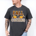 Fall Is Coming Tartan Design - Fall Unisex Crewneck T-Shirt Sweatshirt Hoodie