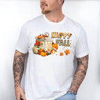 Happy Fall Lantern Design - Fall Unisex Crewneck T-Shirt Sweatshirt Hoodie