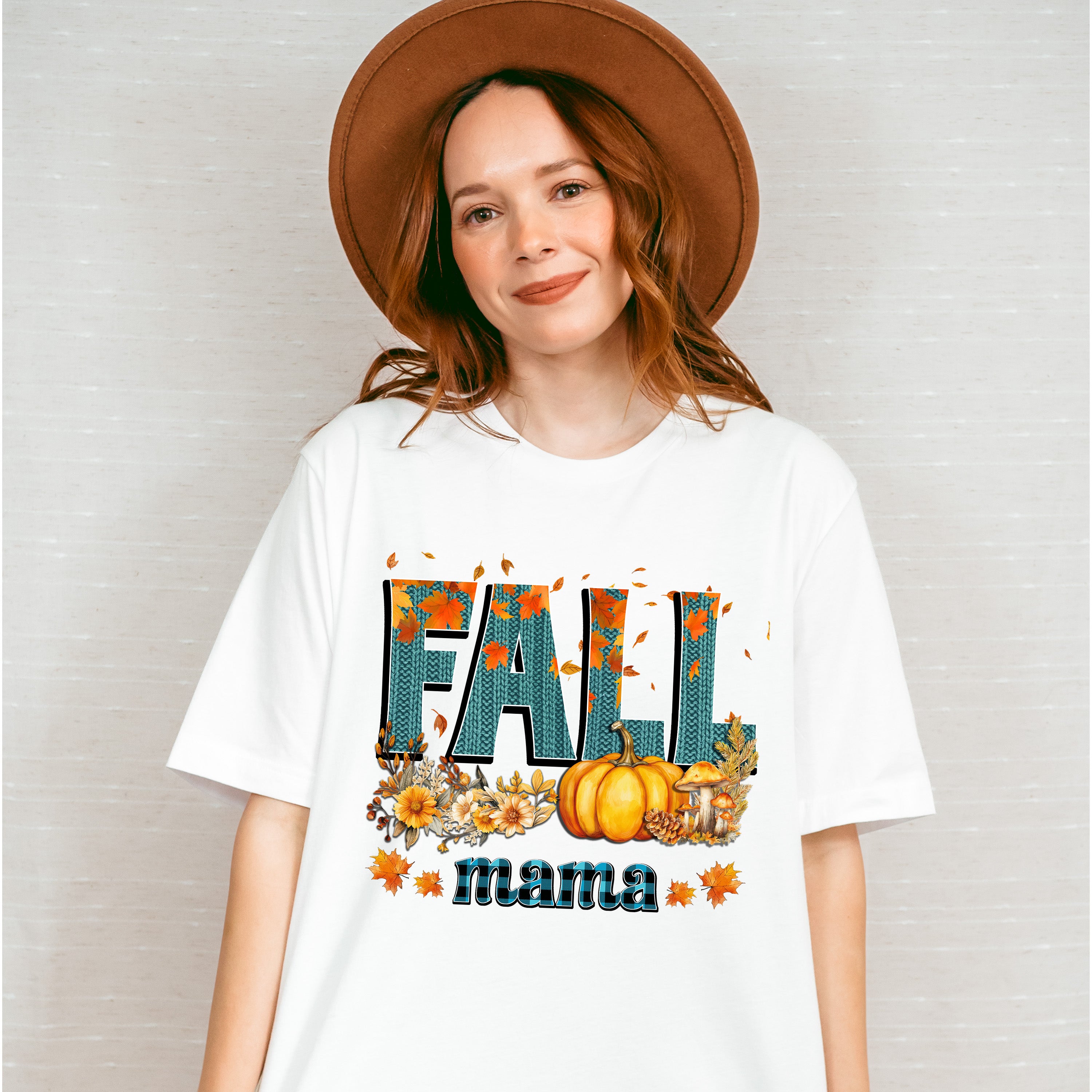 Fall Mama Blue Design - Fall Unisex Crewneck T-Shirt Sweatshirt Hoodie