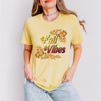 Fall Vibes Orange Flowers - Fall Unisex Crewneck T-Shirt Sweatshirt Hoodie