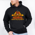 Thankful Grateful Blessed Turkey - Thanksgiving Unisex Crewneck T-Shirt Sweatshirt Hoodie