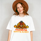 Thankful Grateful Blessed Turkey - Thanksgiving Unisex Crewneck T-Shirt Sweatshirt Hoodie