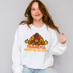 Thankful Grateful Blessed Turkey - Thanksgiving Unisex Crewneck T-Shirt Sweatshirt Hoodie