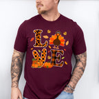 Love Turkey Orange Design - Thanksgiving Unisex Crewneck T-Shirt Sweatshirt Hoodie