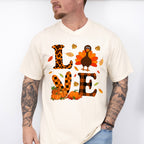 Love Turkey Orange Design - Thanksgiving Unisex Crewneck T-Shirt Sweatshirt Hoodie